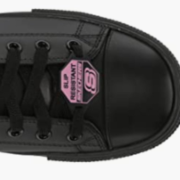 NEW Skechers Womens Leather Gibson Hardwood Work shoe Sneaker Sz 5 - Picture 5 of 7